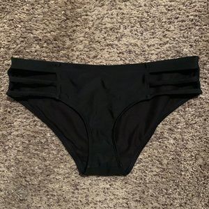 Aerie black bikini bottoms